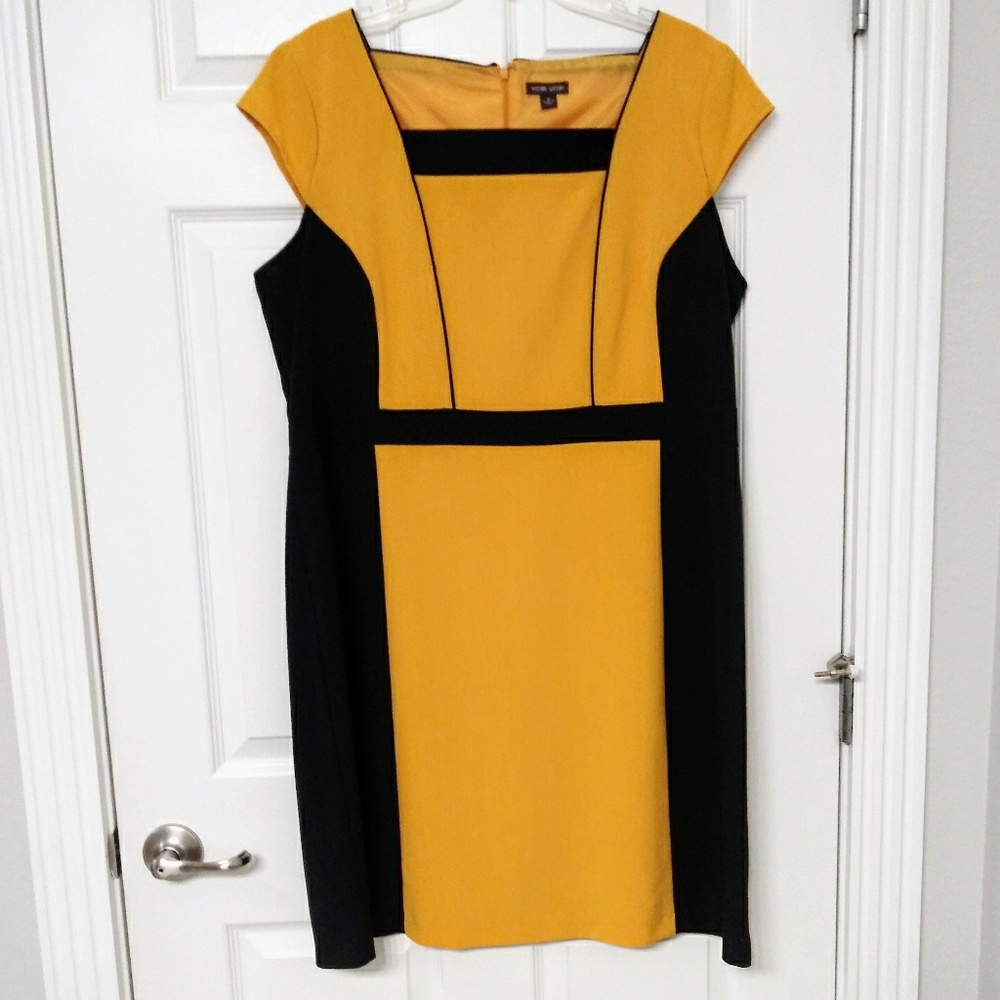 Voir Voir Yellow/ Black Dress Plus size
